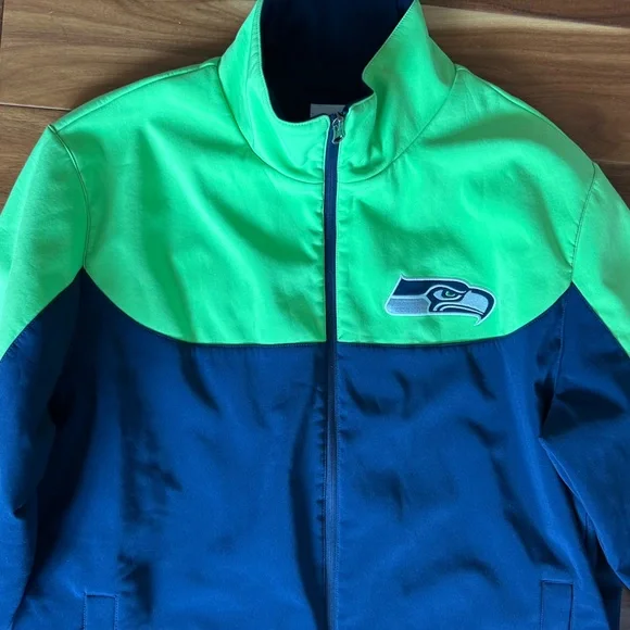 NFL Seattle Seahawks Fleece Lined Jacket size Large - Picture 3 of 5